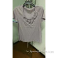 Rosetty round neck cotton 티셔츠